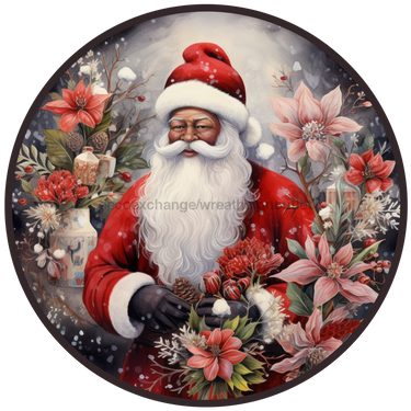 Christmas Sign, Santa Sign, DCO-00554, Sign For Wreath, 10